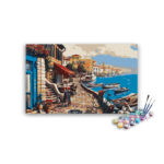 City and Boats Paint By Numbers kit