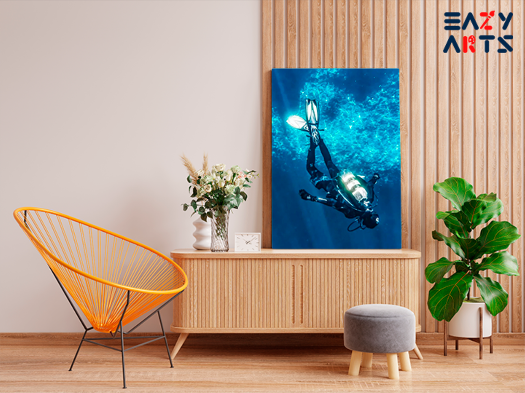 Deep Sea Diving Adventure Paint by Numbers Kit - Image 2