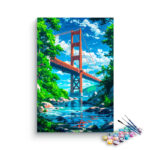 Golden Gate Bridge Over Serene Waters Paint by Numbers Kit