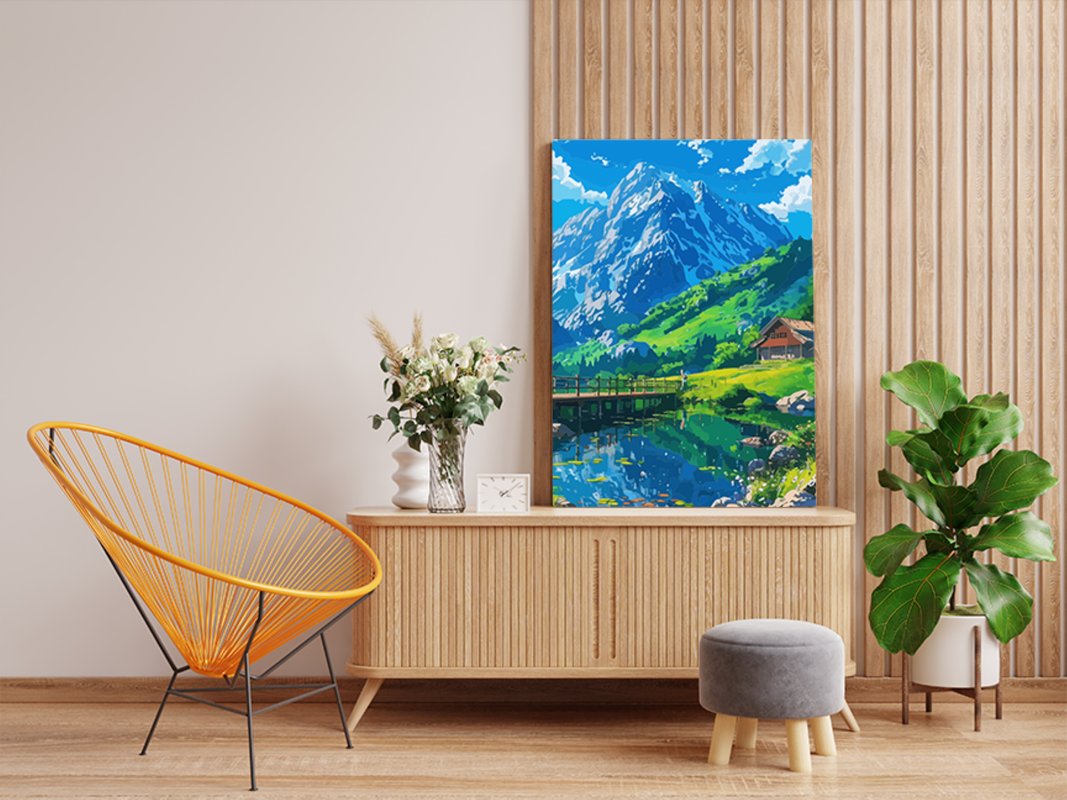 Alpine Serenity Paint by Numbers Kit - Image 2