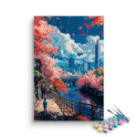 Autumn Walk by the River Paint by Numbers Kit