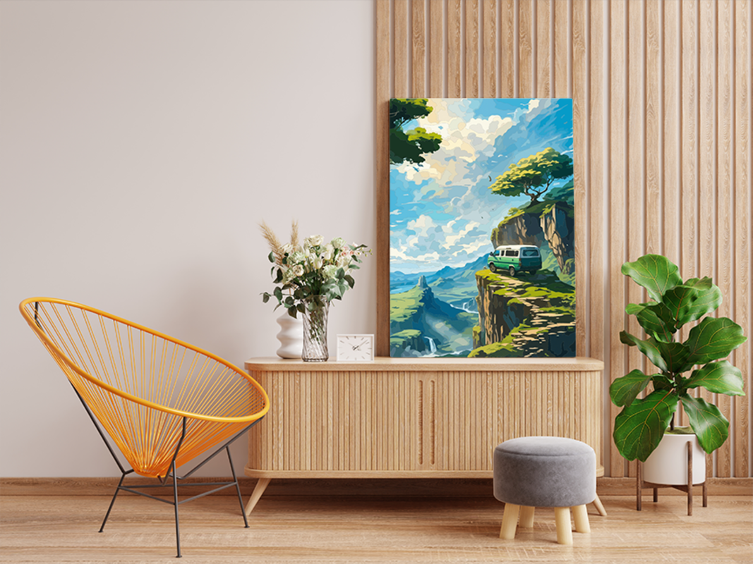 Cliffside Explorer: Van Adventure Paint by Numbers Kit - Image 2