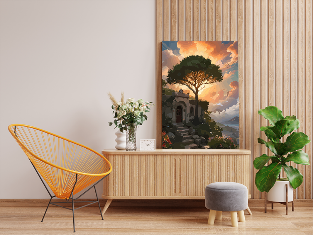 Sunset Sanctuary Paint by Numbers Kit - Image 2