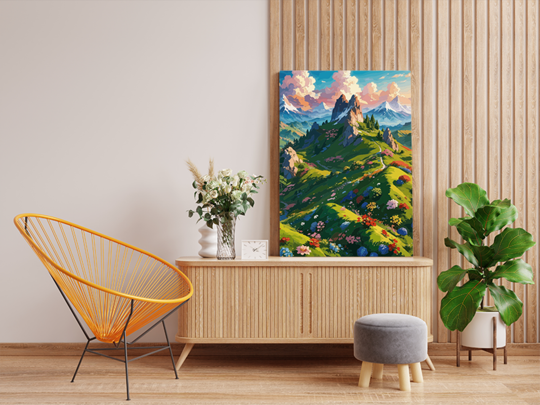 Mountain Blossom Paint by Numbers Kit - Image 2