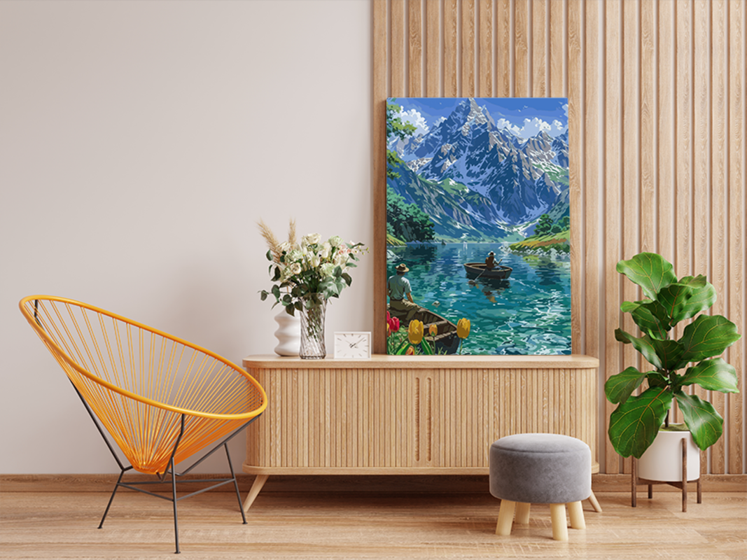 Serenity on the Lake Paint by Numbers Kit - Image 2