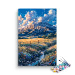 Meadow Stream and Mountain Paint by Numbers Kit