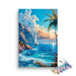 Sailing Serenity: Ocean View Paint by Numbers Kit