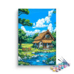 Cottage by the Stream Paint by Numbers Kit