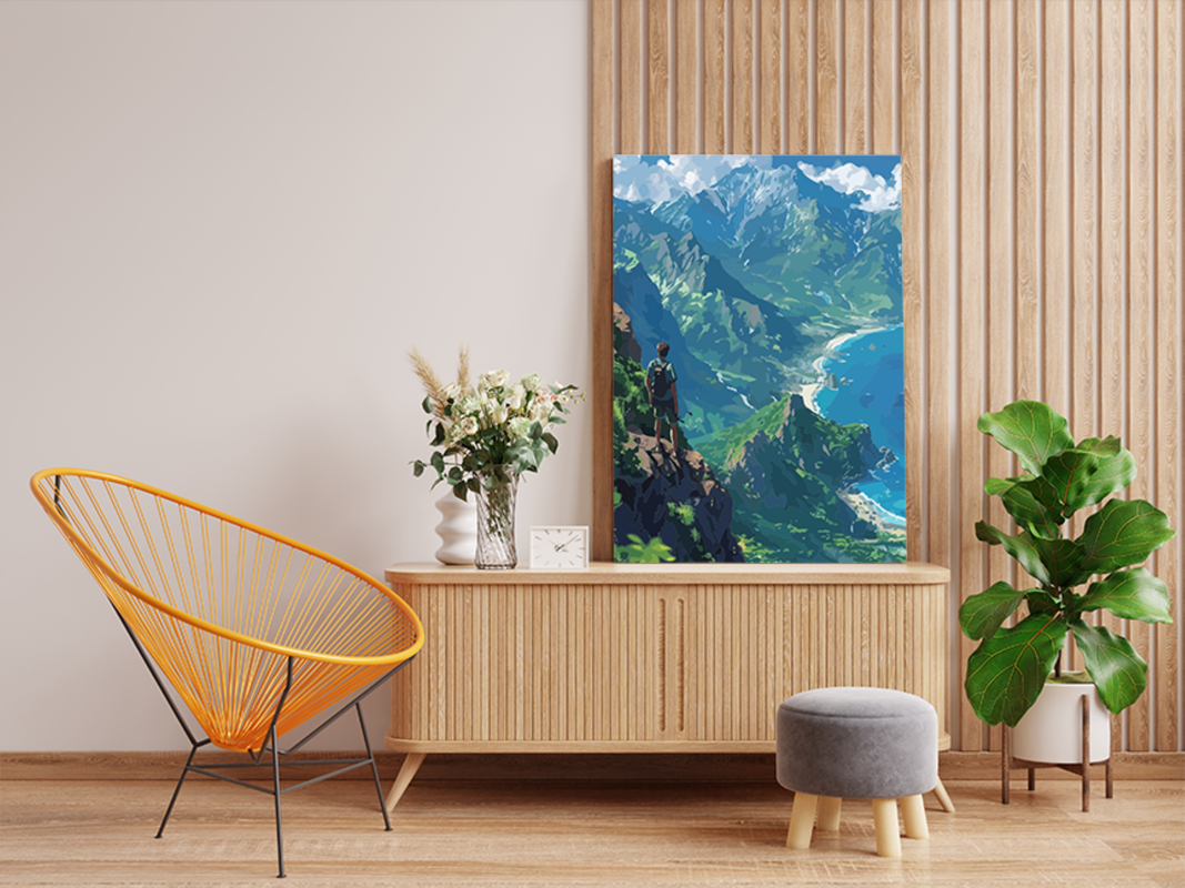 Majestic Mountain Explorer Paint by Numbers Kit - Image 2