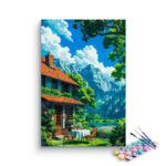 Mountain Cottage Retreat Paint by Numbers Kit