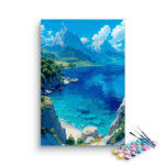 Mountain Lake Serenity Paint by Numbers Kit