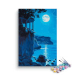 Moonlit Coastal View Paint by Numbers Kit