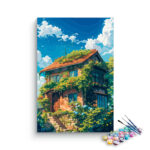 Charming Ivy-Covered Cottage Paint by Numbers Kit