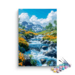 Mountain Stream Serenity Paint by Numbers Kit