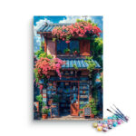 Charming Japanese Storefront Paint by Numbers Kit