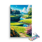 Tranquil Meadow Stream Paint by Numbers Kit