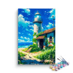 Coastal Lighthouse Escape Paint by Numbers Kit