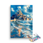 Majestic Castle by the Sea Paint by Numbers Kit