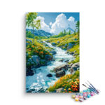 Mountain Stream by Serenity Paint by Numbers Kit