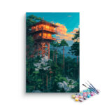 Mountain Watchtower Escape Paint by Numbers Kit