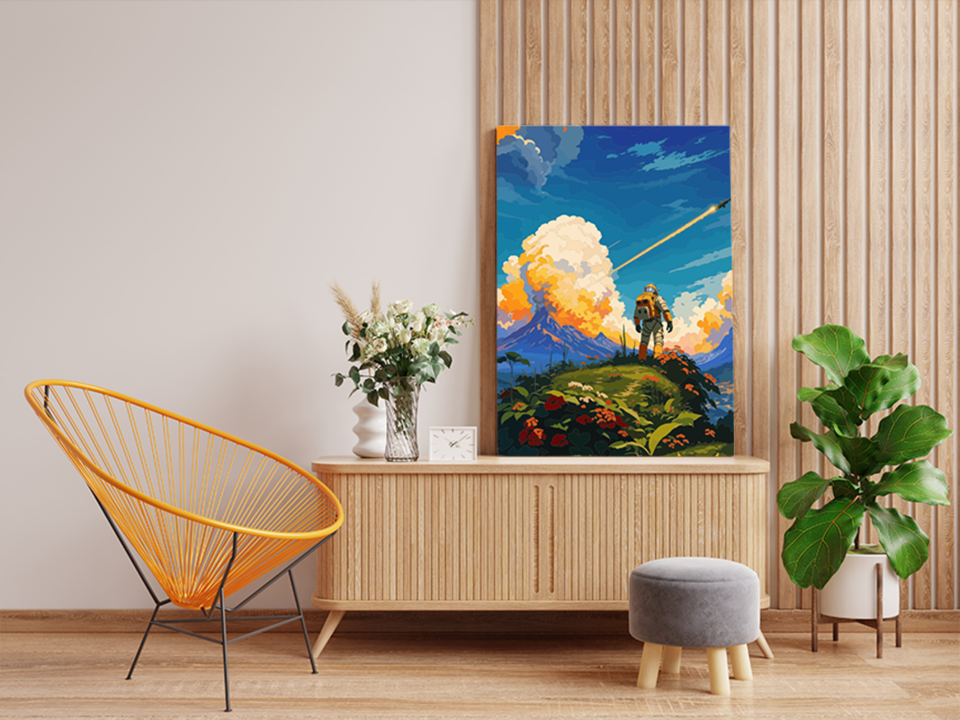 Astronaut's Adventure Paint by Numbers Kit - Image 2