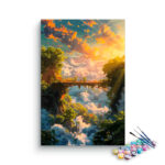 Mystical Bridge at Sunset Paint by Numbers Kit