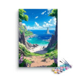 Secluded Coastal Escape Paint by Numbers Kit