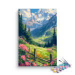 Alpine Meadow Blossoms Paint by Numbers Kit