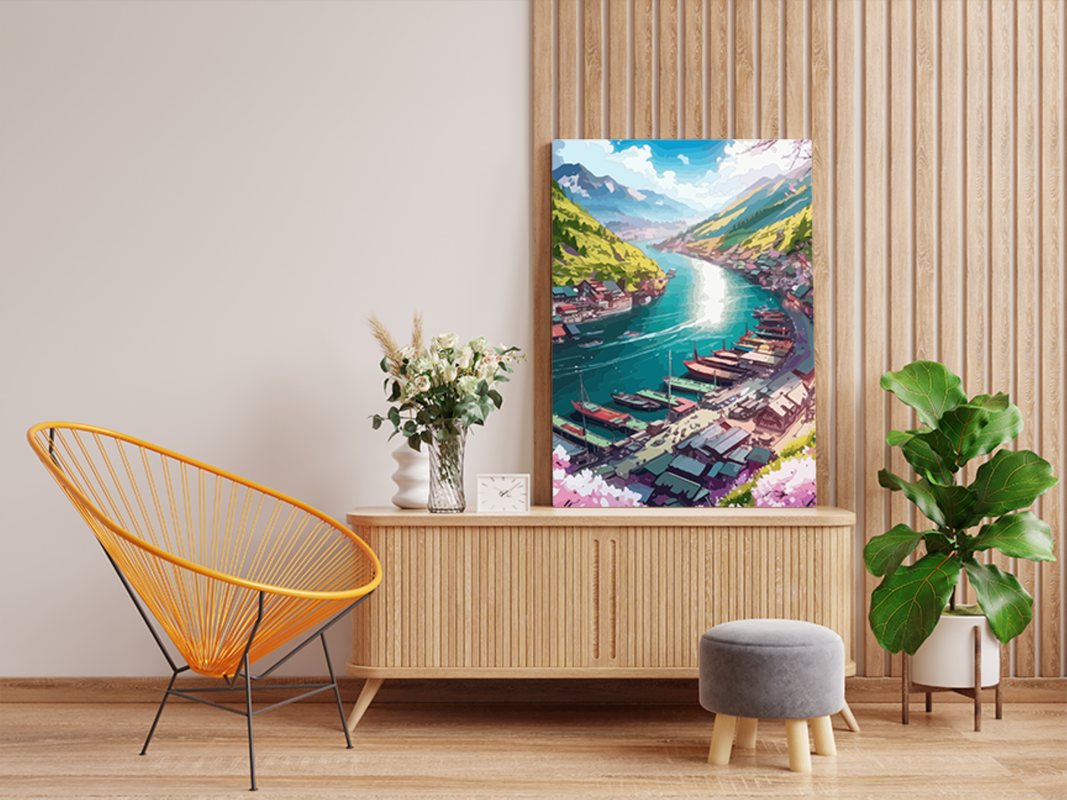 Riverside Haven Paint by Numbers Kit - Image 2