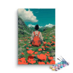 Mountain Flower Field Explorer Paint by Numbers Kit