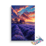Sunset Lavender Farm Paint by Numbers Kit