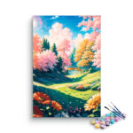 Sunlit Meadow with Bridge Paint by Numbers Kit
