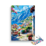 Seaside Mediterranean Village Nature Paint by Numbers Kit