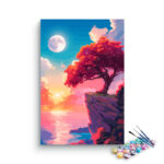 Moonlit Sunset Cliff Paint by Numbers Kit