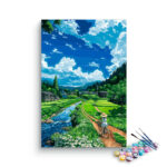 Countryside Bike Ride Paint by Numbers Kit