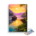 Sunset River Serenity Paint by Numbers Kit