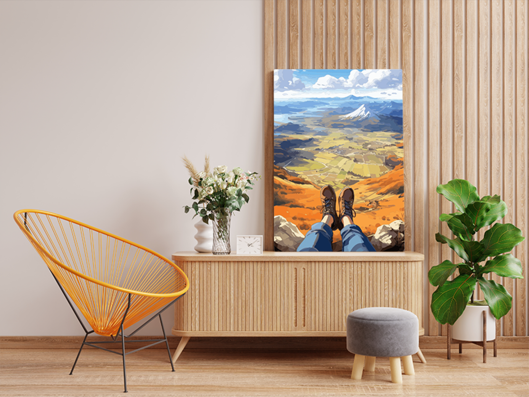 Mountain Top Adventure Paint by Numbers Kit - Image 2