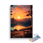 Sunset Serenity by the Lake Paint by Numbers Kit