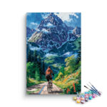 Mountain Biking Adventure Paint by Numbers Kit