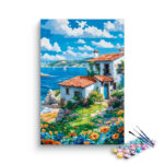 Seaside Cottage Bliss: Coastal Retreat Paint by Numbers Kit