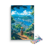 Explorer's Path: Seaside Town Paint by Numbers Kit