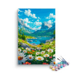 Alpine Daisy Meadow Paint by Numbers Kit