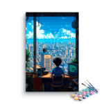Cityscape Reflection Paint by Numbers Kit