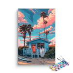 Beachside Surf Shack Paint by Numbers Kit