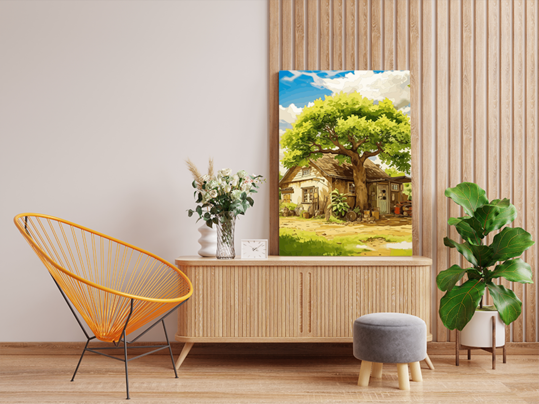 Rustic Cottage Retreat Paint by Numbers Kit - Image 2