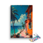 Tropical Coastal Escape Paint by Numbers Kit