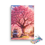 Cherry Blossom Roadside Paint by Numbers Kit