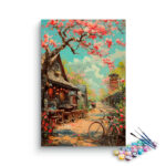 Charming Village Café Paint by Numbers Kit