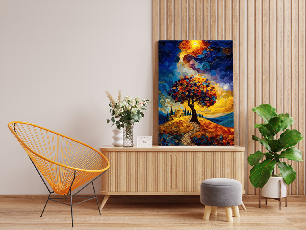 Abstract Dream Tree Paint by Numbers Kit - Image 2