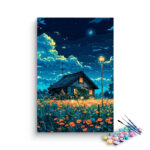 Moonlit Cottage Garden Paint by Numbers Kit